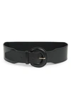 Linea Pelle Harness Faux Leather Buckle In Black