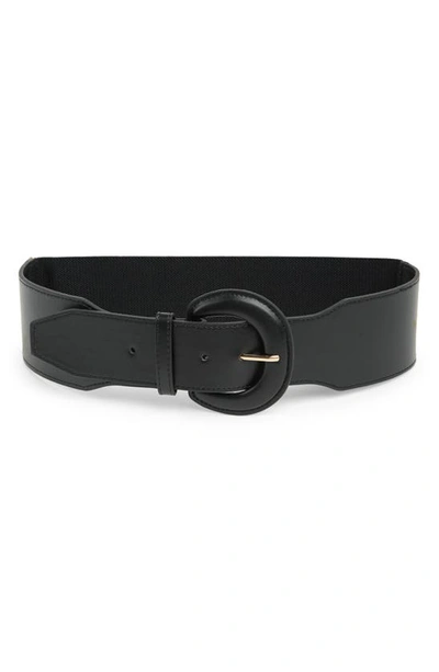 Linea Pelle Harness Faux Leather Buckle In Black