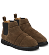 Nanushka Bede Suede Ankle Boots In Olive