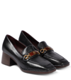 Tory Burch Perrine Embellished Leather Loafer Pumps In Perfect Black