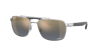 Ray Ban Sunglasses Man Rb3701 - Black Frame Blue Lenses Polarized 59-17 In Blau,gold