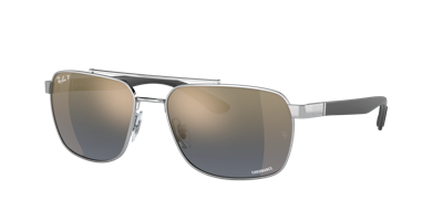 Ray Ban Rb3701 Sunglasses Matte Black Frame Blue Lenses Polarized 59-17