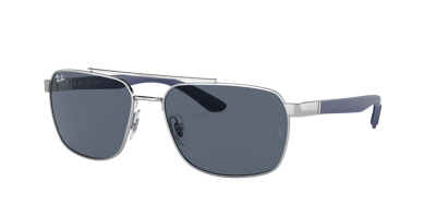 Ray Ban Rb3701 Sonnenbrillen Matt Blau Fassung Grau Glas 59-17 In Blue