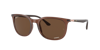 Ray Ban Rb4386 Sonnenbrillen Rose Gold Fassung Braun Glas Polarisiert 54-20 In Braun