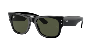 Ray Ban Dia De Muertos Mega Wayfarer Sunglasses Black Frame Green Lenses 51-21
