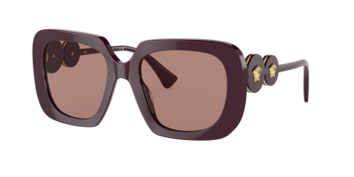 Versace Woman Sunglass Ve4434 In Brown