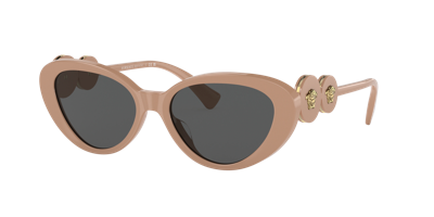 Versace Ve4433u 538387 Cat Eye Sunglasses 54 Mm In Dark Grey