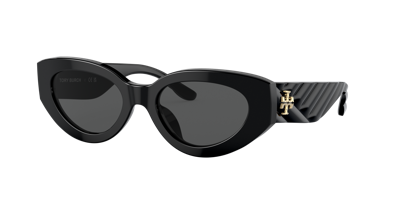 Tory Burch Woman Sunglass Ty7178u In Solid Grey