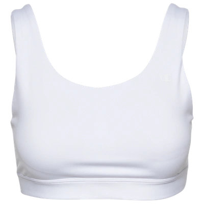 Champion Womens  Soft Touch Sports Bra In White