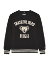 Schott Nyc X Grateful Dead Crew Neck Sweater In Black