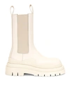 Bottega Veneta Bv Tire Clear Sole Chelsea Boot In Sea Salt