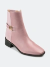Journee Collection Collection Women's Tru Comfort Foam Wide Width Aubrie Bootie In Rose