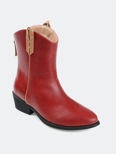 Journee Collection Women's Tru Comfort Foam Novva Bootie In Red