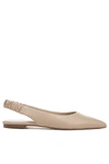Sam Edelman Whitney Slingback Pointed Toe Flat Macadamia 5.5 In Beige