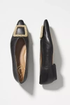 Sam Edelman Sonja Womens Suede Buckle Slip-on Shoes In Black