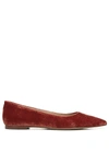 Sam Edelman Wanda Womens Suede Dressy Flats Shoes In Orange
