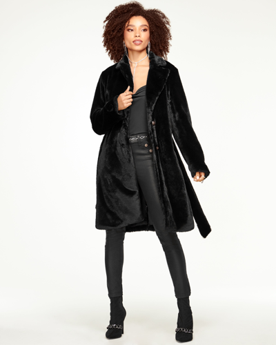 Ramy Brook Sydney Faux Fur Jacket In Black