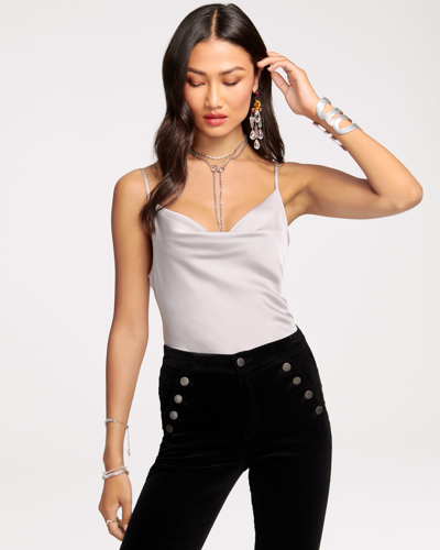 Ramy Brook Abigail Cowl Neck Tank Top In Crystal Grey