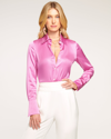 Ramy Brook Victoria Button Down Blouse In Gala Pink