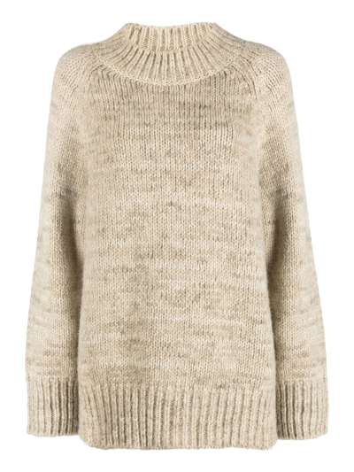 Maison Margiela Women's  Beige Wool Sweater