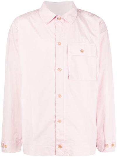 Henrik Vibskov Reflection Patch-detail Shirt In Pink