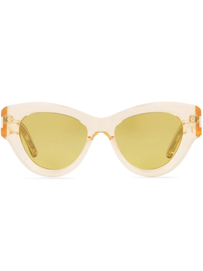 Saint Laurent Sl 506 Acetate Sunglasses In Gelb