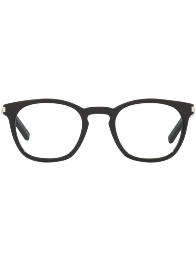 Saint Laurent Rounded Square-frame Glasses In Schwarz