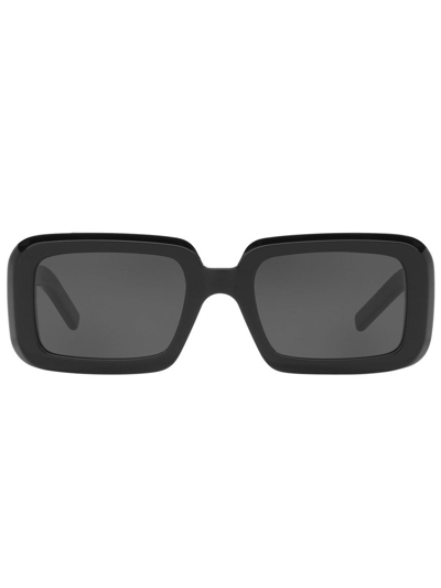 Saint Laurent Sunrise Square-frame Sunglasses In Schwarz