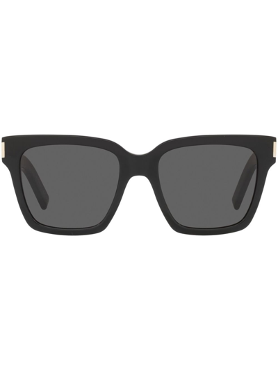 Saint Laurent Square-frame Tinted-lens Sunglasses In Schwarz