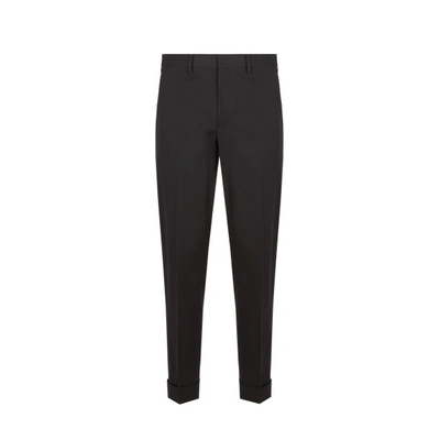 Dries Van Noten Pantalon De Tailleur En Laine Et Coton