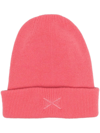BARRIE EMBROIDERED-LOGO KNIT BEANIE