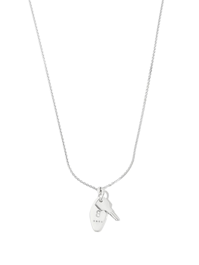 Hatton Labs Sterling Silver Towers Key Necklace In Silber