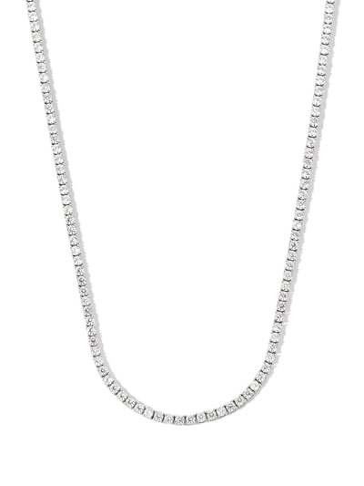 Hatton Labs Sterling Silver Crystal-embellished Necklace In Silber