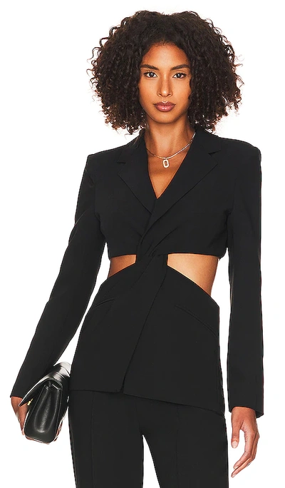 Amanda Uprichard X Revolve Keagan Blazer In Black