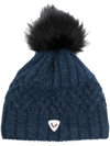 ROSSIGNOL CABLE-KNIT POMPOM BEANIE