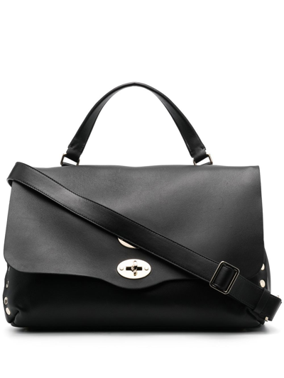 Zanellato Medium Postina Tote Bag In Negro
