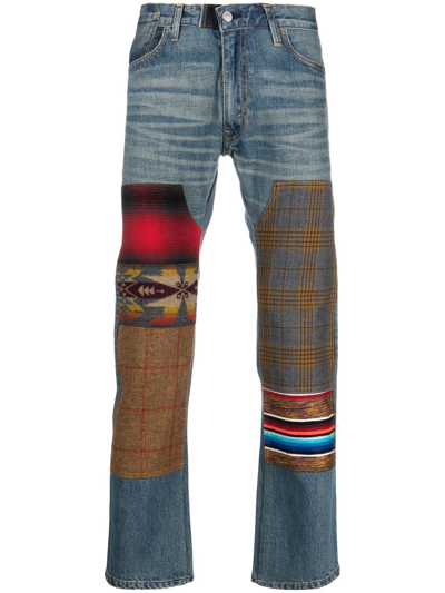 Junya Watanabe X Levi's Patchwork Straight-leg Jeans In Multicolor
