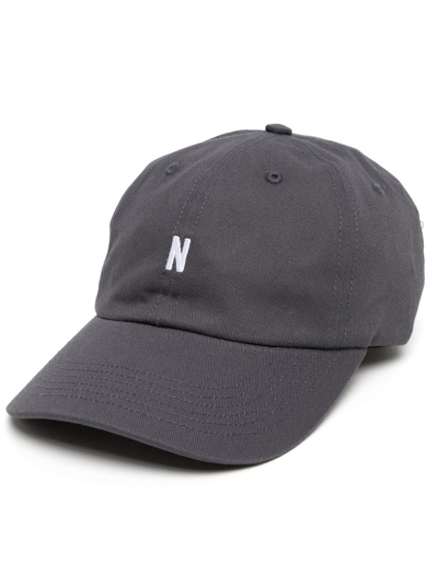 Norse Projects Logo-embroidered Baseball Cap In Gray
