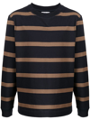 MARGARET HOWELL STRIPED LONG SLEEVE TOP