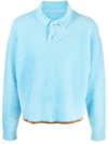 JACQUEMUS LE POLO NEVE KNITTED POLO SHIRT