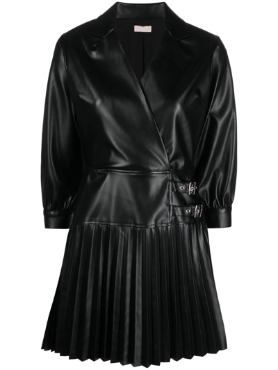 veda leather dress Veda Mini Dress Black
