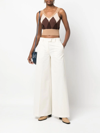 Ballantyne Cotton Wide-leg Trousers In Nude