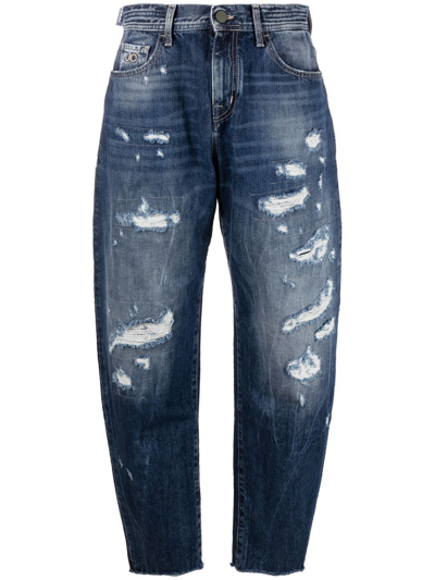 Jacob Cohen Kendal Mid-rise Tapered Jeans In Blau