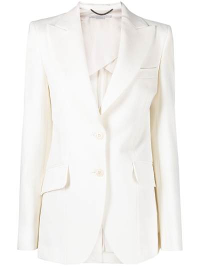 Stella Mccartney Single-breasted Blazer In White