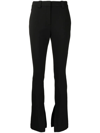 A.l.c Carson Seamed Split-hem Trousers In Black