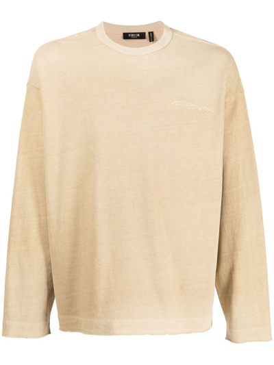 Five Cm Geometric-print Cotton T-shirt In Brown