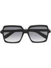 Saint Laurent Oversize-frame Sunglasses In Schwarz