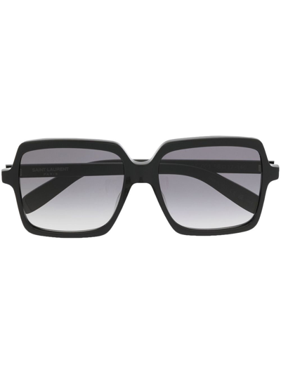 Saint Laurent Oversize-frame Sunglasses In Schwarz