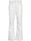 AGOLDE BOOTCUT LEATHER-BLEND TROUSERS