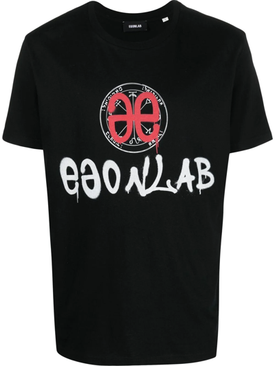 Egonlab Talisman Egonimati Cotton T-shirt In Black